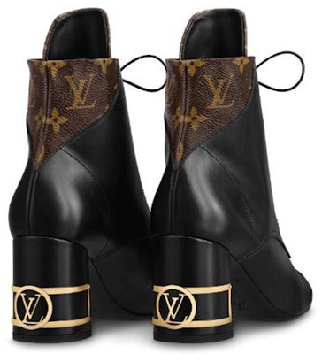 (W) Louis Vuitton Bliss Monogram Boot Hitam Kulit & Kanvas Sepatu Boot. 1A855N Shop (W) Louis Vuitton Bliss Monogram Boot Hitam Kulit & Kanvas Sepatu Boot. 1A855N