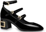 Order (Women) Louis Vuitton Bliss Multistrap 'Patent Calfskin Black' High Heels 1A66HR