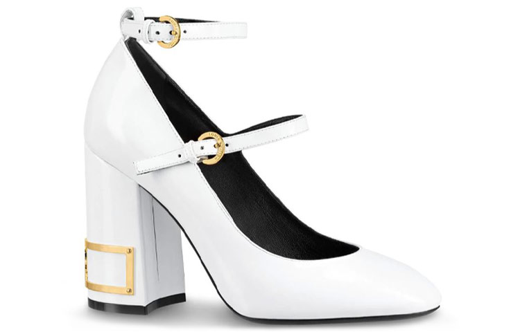 Order (W) Louis Vuitton Bliss Multistrap 'Piel de Ternera Blanca' Tacones Altos 1A66FO