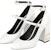 (Women) Louis Vuitton Bliss Multistrap 'White Patent Calfskin' High Heels 1A66FO