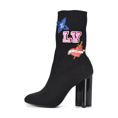 (W) LV Block Heel Bootie 'Black'