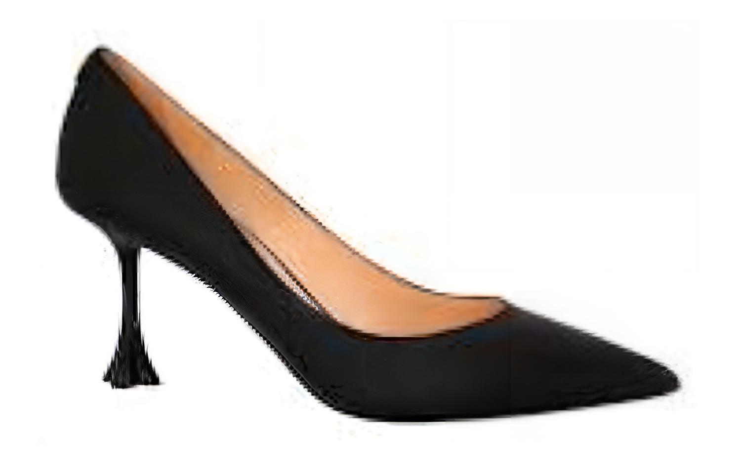 Order (W) Louis Vuitton Blossom 'Sepatu Hak Runcing Hitam' 1ACAST