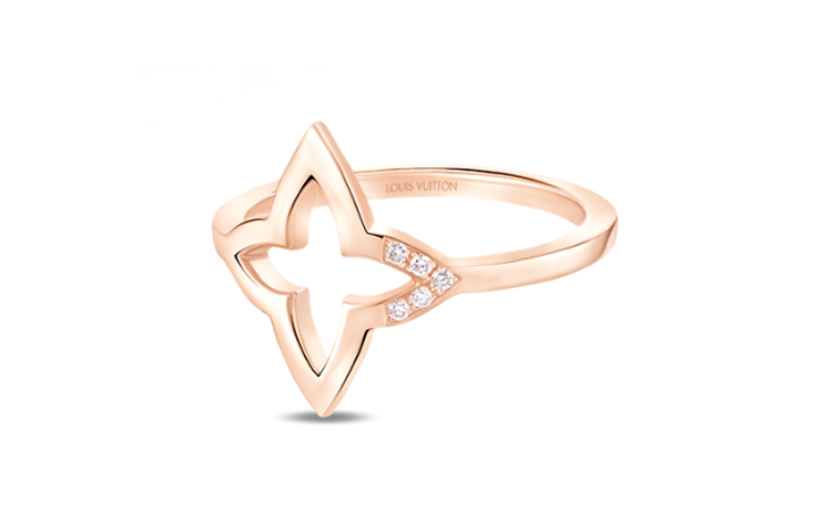 Lookbook (W) Cincin Emas LOUIS VUITTON Blossom 18K untuk Wanita. Q0I25