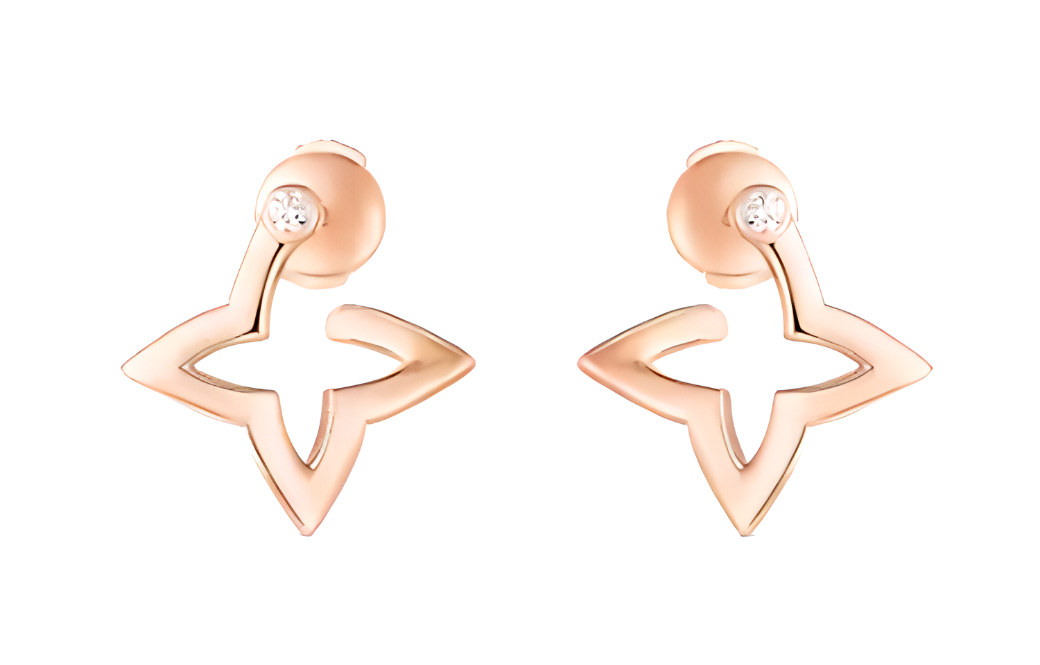 (Women) Louis Vuitton Blossom Mini Hoop Earrings Women’s Rose Gold. Q06968