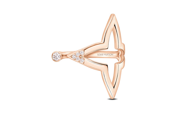 Lookbook (W) Cincin Terbuka Louis Vuitton Blossom Wanita Emas Rose. Q0I23A
