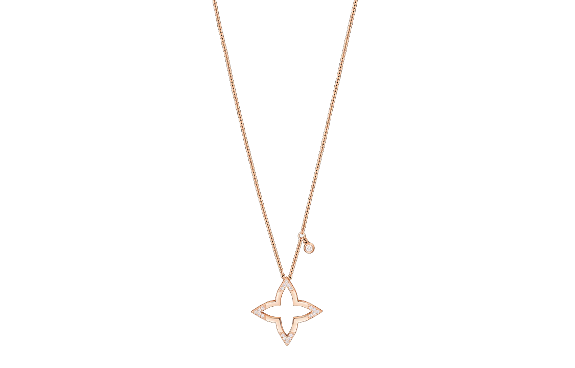 (Women) LOUIS VUITTON Blossom Star Outline 18K Rose Gold Necklace for Women. Q03083 圖 2