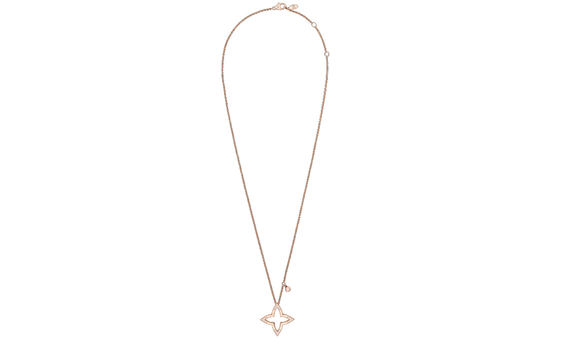 (Women) LOUIS VUITTON Blossom Star Outline 18K Rose Gold Necklace for Women. Q03083 圖 3
