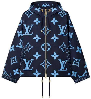 (W) ルイヴィトン ブルーロゴ ジオメトリックプリント ジップアップフーディージャケット 1AAA7M Buy (W) ルイヴィトン ブルーロゴ ジオメトリックプリント ジップアップフーディージャケット 1AAA7M