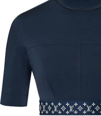 (W) 루이 비통 블루 로고 프린트 반팔 짐 탑. 1A9L8I Cheap (W) 루이 비통 블루 로고 프린트 반팔 짐 탑. 1A9L8I