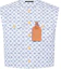 Buy (W) Chaleco sin mangas abotonado Louis Vuitton azul con logo estampado. 1AFT50