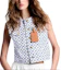 Details for (W) Chaleco sin mangas abotonado Louis Vuitton azul con logo estampado. 1AFT50