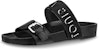 (W) Louis Vuitton Bom Dia Flat Mule 'Hitam' 1A4WJK