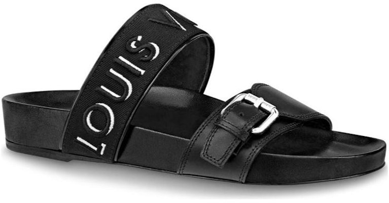 (Women) Louis Vuitton Bom Dia Flat Mule 'Black' 1A4WJK Order (Women) Louis Vuitton Bom Dia Flat Mule 'Black' 1A4WJK