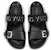 (W) Louis Vuitton Bom Dia Flat Mule 'Hitam' 1A4WJK