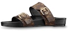 Buy (W) Louis Vuitton Bom Dia Flat Mules 'Coklat Logo Monogram' 1A3R5G