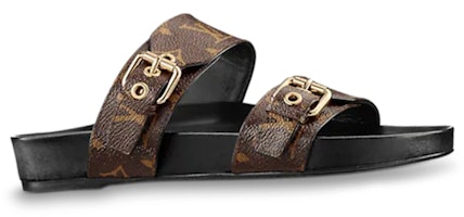 (W) 路易威登Bom Dia平底拖鞋“棕色标志字母纹” 1A3R5G Shop (W) 路易威登Bom Dia平底拖鞋“棕色标志字母纹” 1A3R5G