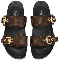 (W) 路易威登Bom Dia平底拖鞋“棕色标志字母纹” 1A3R5G Purchase (W) 路易威登Bom Dia平底拖鞋“棕色标志字母纹” 1A3R5G