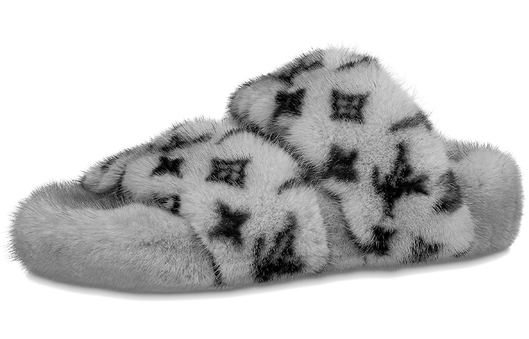 (Women) Louis Vuitton Bom Dia Flat Sandal 'Grey' 1A86WR