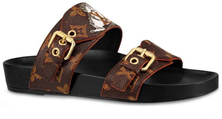 (W) Louis Vuitton LV Bom Dia Monogram Flat Mules 'Coklat' 1A52HW Order (W) Louis Vuitton LV Bom Dia Monogram Flat Mules 'Coklat' 1A52HW