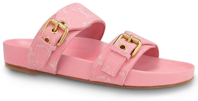 (W) Louis Vuitton Bom Dia Mules 'Pink Minigram' Wanita 1A67V5 Order (W) Louis Vuitton Bom Dia Mules 'Pink Minigram' Wanita 1A67V5