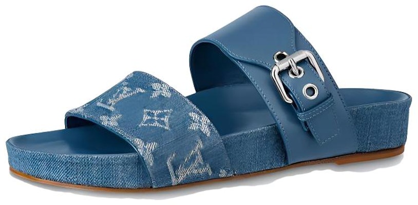 (Women) Louis Vuitton Bom Dia Mule 'Blue' 1A7RBZ Buy (Women) Louis Vuitton Bom Dia Mule 'Blue' 1A7RBZ