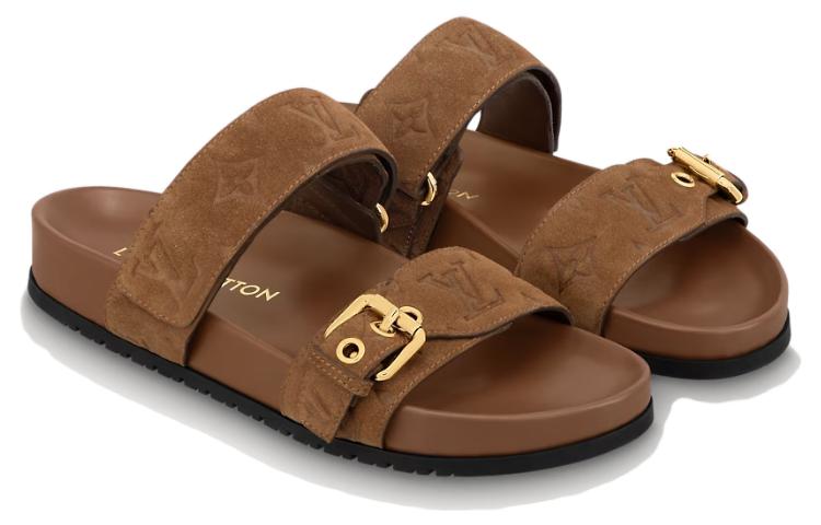 Shop (W) Louis Vuitton Bom Dia Mule 'Coklat Emas' 1ABOY2