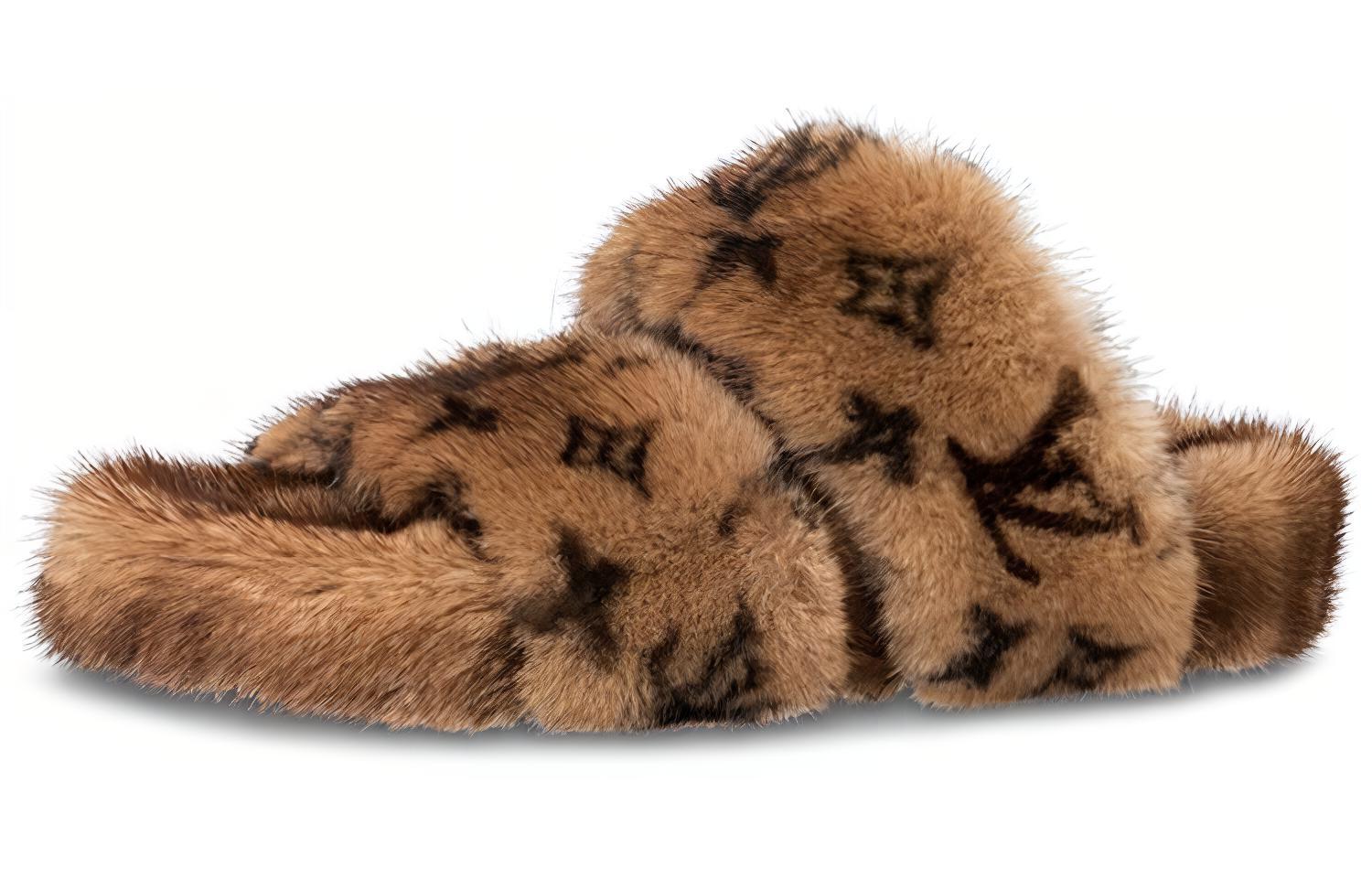 (Women) Louis Vuitton Bom Dia Mule 'Brown Mink' 1A86X2