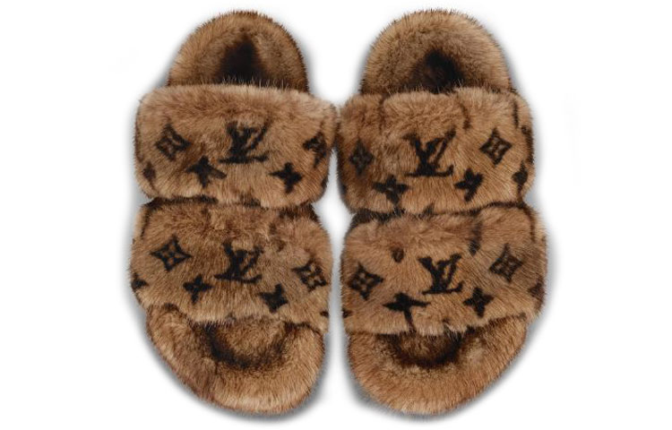 Shop (W) Louis Vuitton Bom Dia Mule 'Coklat Mink' 1A86X2