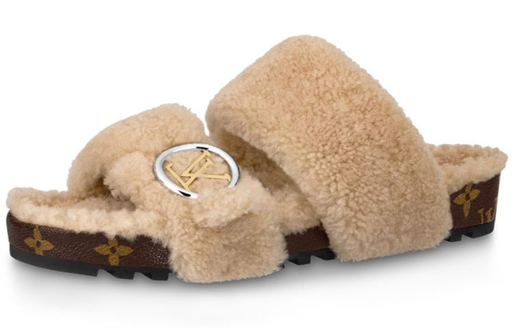 (Women) Louis Vuitton Bom Dia Mule 'Nude' 1A5MSW