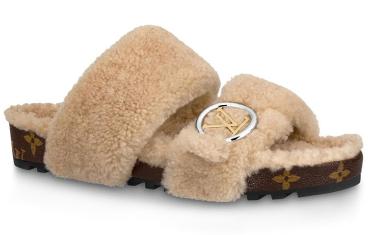 Order (W) Louis Vuitton Bom Dia Mule 'Nude' Wanita 1A5MSW