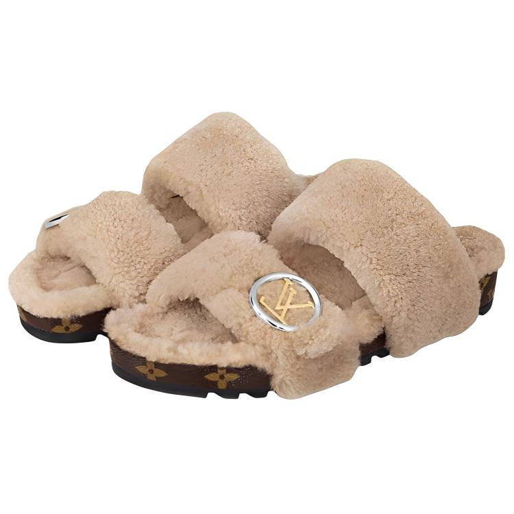 Lookbook (W) Louis Vuitton Bom Dia Mule 'Nude' Wanita 1A5MSW