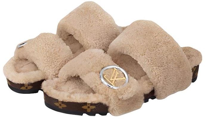 (Women) Louis Vuitton Bom Dia Mule 'Nude' 1A5MSW Lookbook (Women) Louis Vuitton Bom Dia Mule 'Nude' 1A5MSW