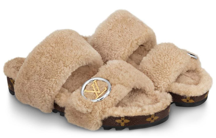 Shop (W) Louis Vuitton Bom Dia Mule 'Nude' Wanita 1A5MSW