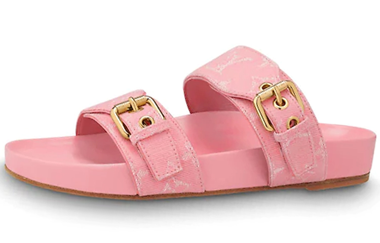 (Women) Louis Vuitton Bom Dia Mule 'Pink' 1A67