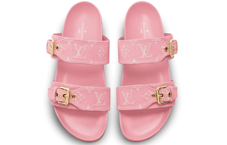 Lookbook (W) Louis Vuitton Bom Dia Sandal 'Merah Muda' 1A67