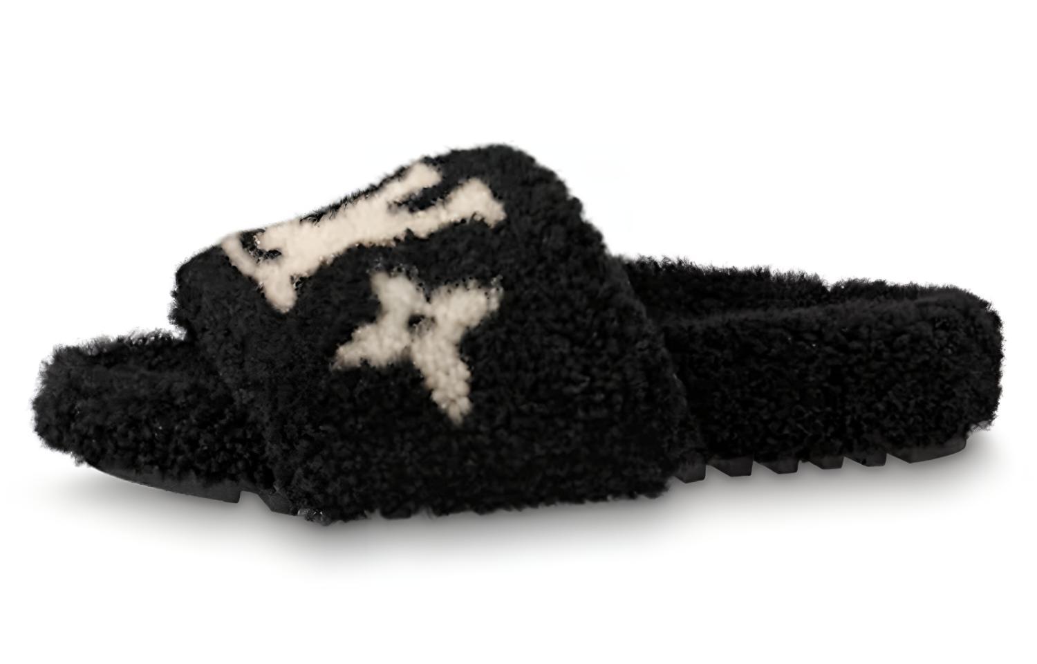 Buy (W) 路易威登 Bom Dia 黑色穆勒鞋 1A8CX7