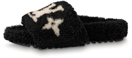 (Women) Louis Vuitton Bom Dia Mules 'Black' 1A8CX7 (Women) Louis Vuitton Bom Dia Mules 'Black' 1A8CX7