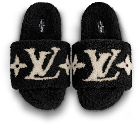 (Women) Louis Vuitton Bom Dia Mules 'Black' 1A8CX7 Lookbook (Women) Louis Vuitton Bom Dia Mules 'Black' 1A8CX7