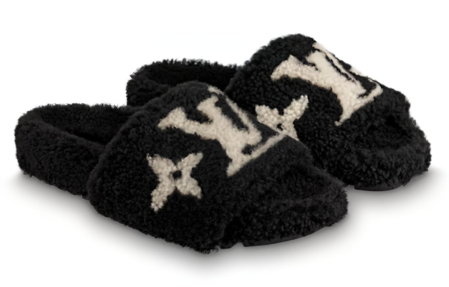 Shop (W) 路易威登 Bom Dia 黑色穆勒鞋 1A8CX7