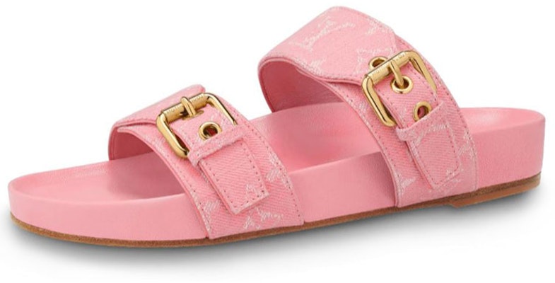 (Women) Louis Vuitton Bom Dia Mules 'Pink Minigram' 1A67V5 Buy (Women) Louis Vuitton Bom Dia Mules 'Pink Minigram' 1A67V5