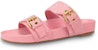 (W) Louis Vuitton Bom Dia Mules 'Pink Minigram' Wanita 1A67V5