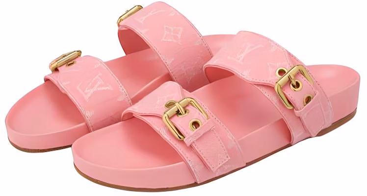 (Women) Louis Vuitton Bom Dia Mules 'Pink Minigram' 1A67V5 Shop (Women) Louis Vuitton Bom Dia Mules 'Pink Minigram' 1A67V5