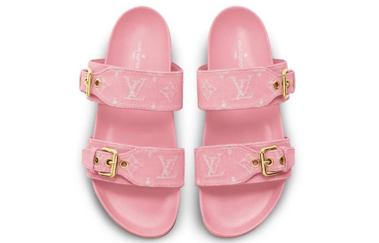 Purchase (W) Louis Vuitton Bom Dia Mules 'Pink Minigram' Wanita 1A67V5