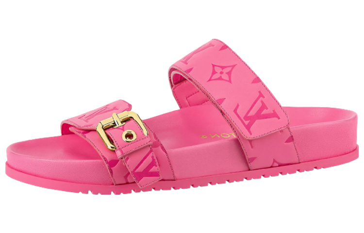 (Women) Louis Vuitton Bondia Line 'Rose Pink Buckle Slide' 1AB38R