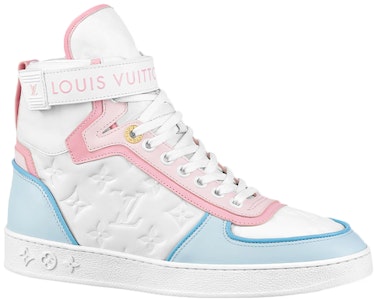 (W) Louis Vuitton Zapatillas Boombox Tobilleras 'Blanco Monograma con Rosa y Azul' 1A9S6Q Order (W) Louis Vuitton Zapatillas Boombox Tobilleras 'Blanco Monograma con Rosa y Azul' 1A9S6Q