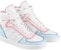 (W) Louis Vuitton Boombox Ankle Sneakers 'Monogram Putih dengan Merah Jambu dan Biru' 1A9S6Q