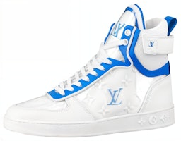 (Women) Louis Vuitton Boombox Ankle Sneakers 'White Blue' 1A95MV (Women) Louis Vuitton Boombox Ankle Sneakers 'White Blue' 1A95MV