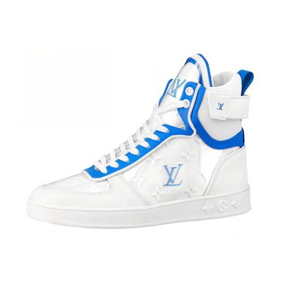 (W) LV Boombox Ankle Sneakers 'White Blue'
