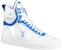 (W) Louis Vuitton Boombox Ankle Sneakers 'Putih Biru' 1A95MV