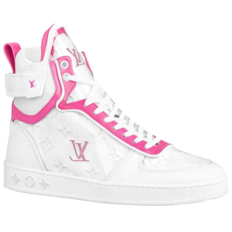 Order (W) Louis Vuitton Boombox Baskets Montantes ''Blanc Rose'' 1A95MF